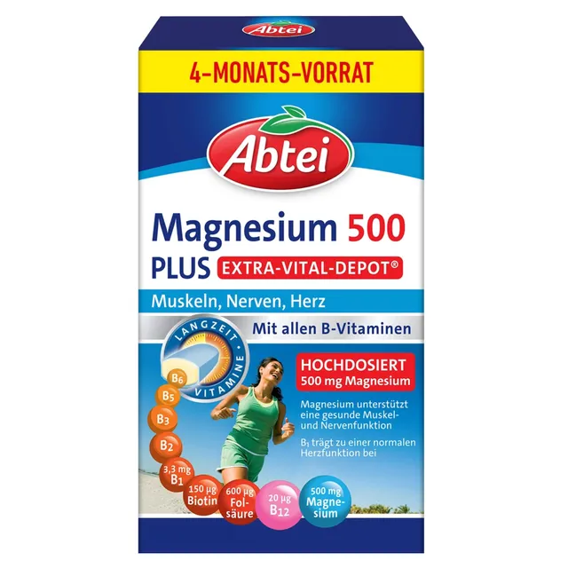 abtei-magnesium-500-plus-extra-vital-depot-126-tabletten image 1