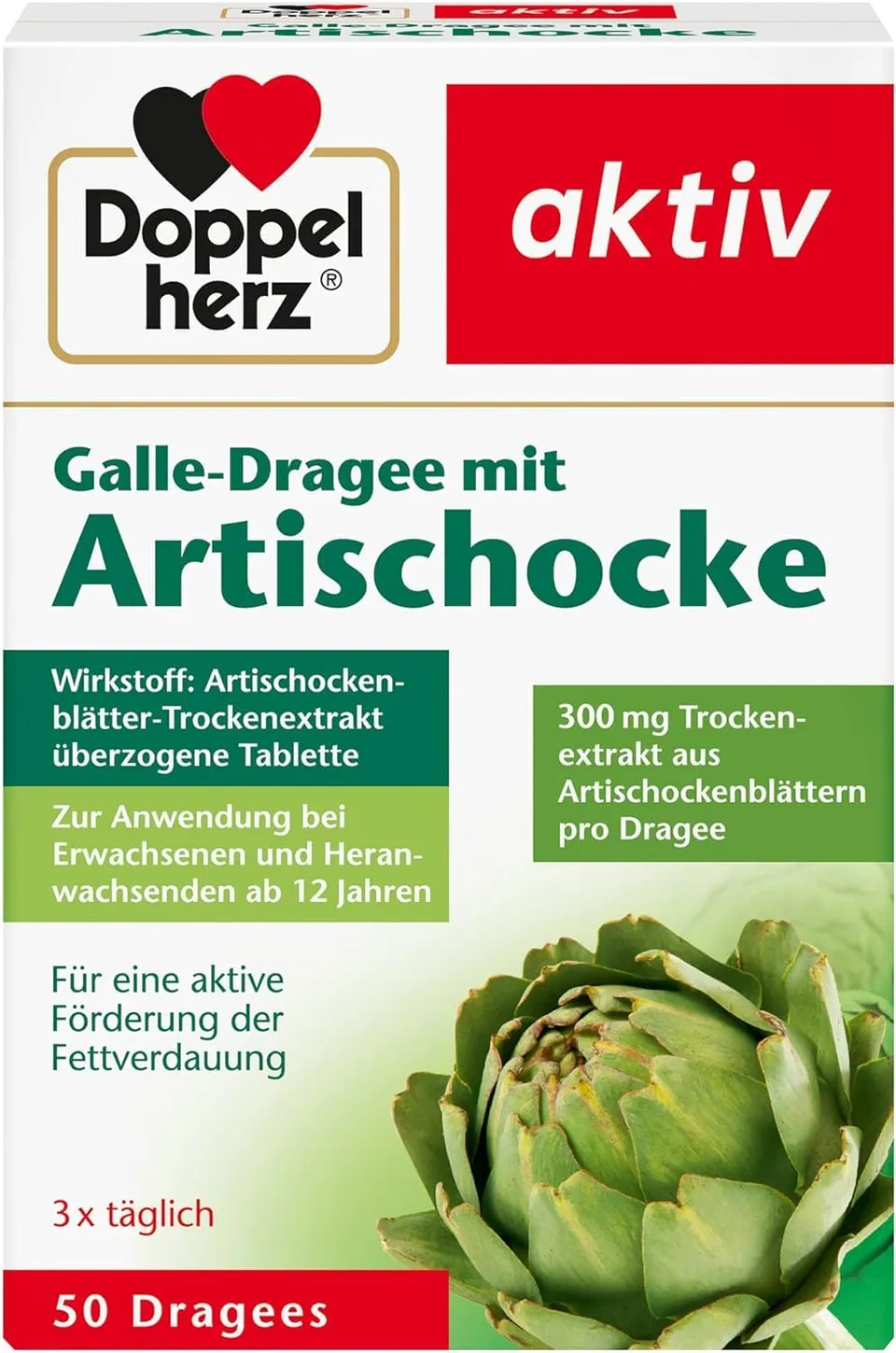 doppelherz-galle-dragee-mit-artischocke-50-dragees image 1