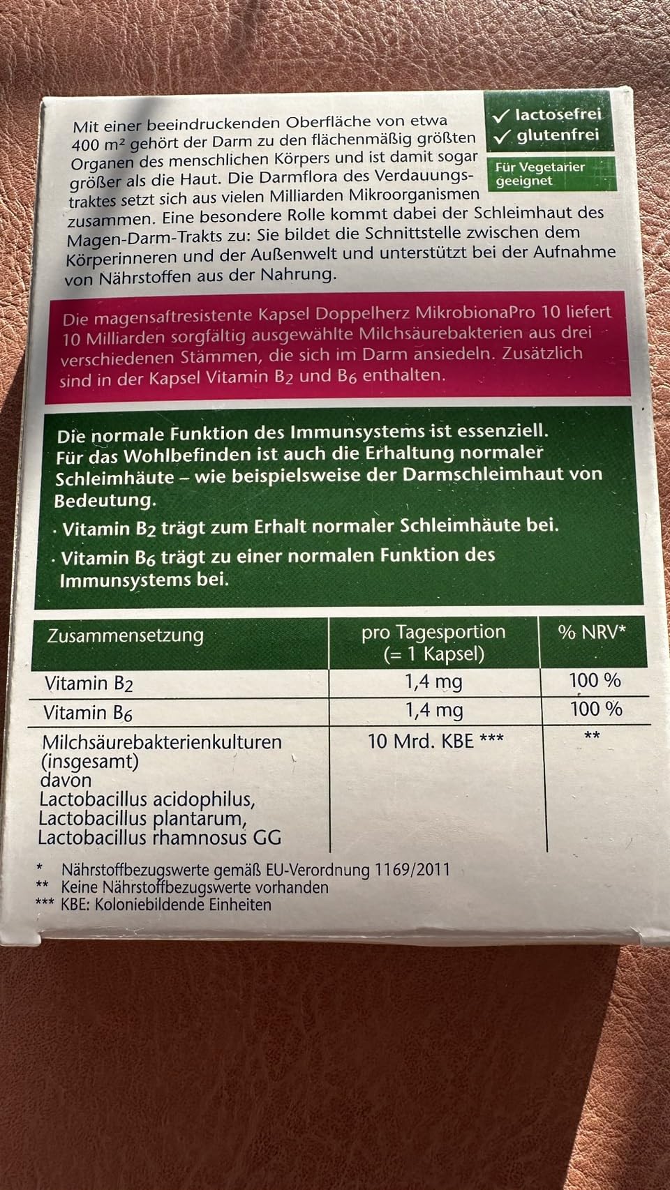 Gute Wirkung, aber Verpackung verbesserungswürdig