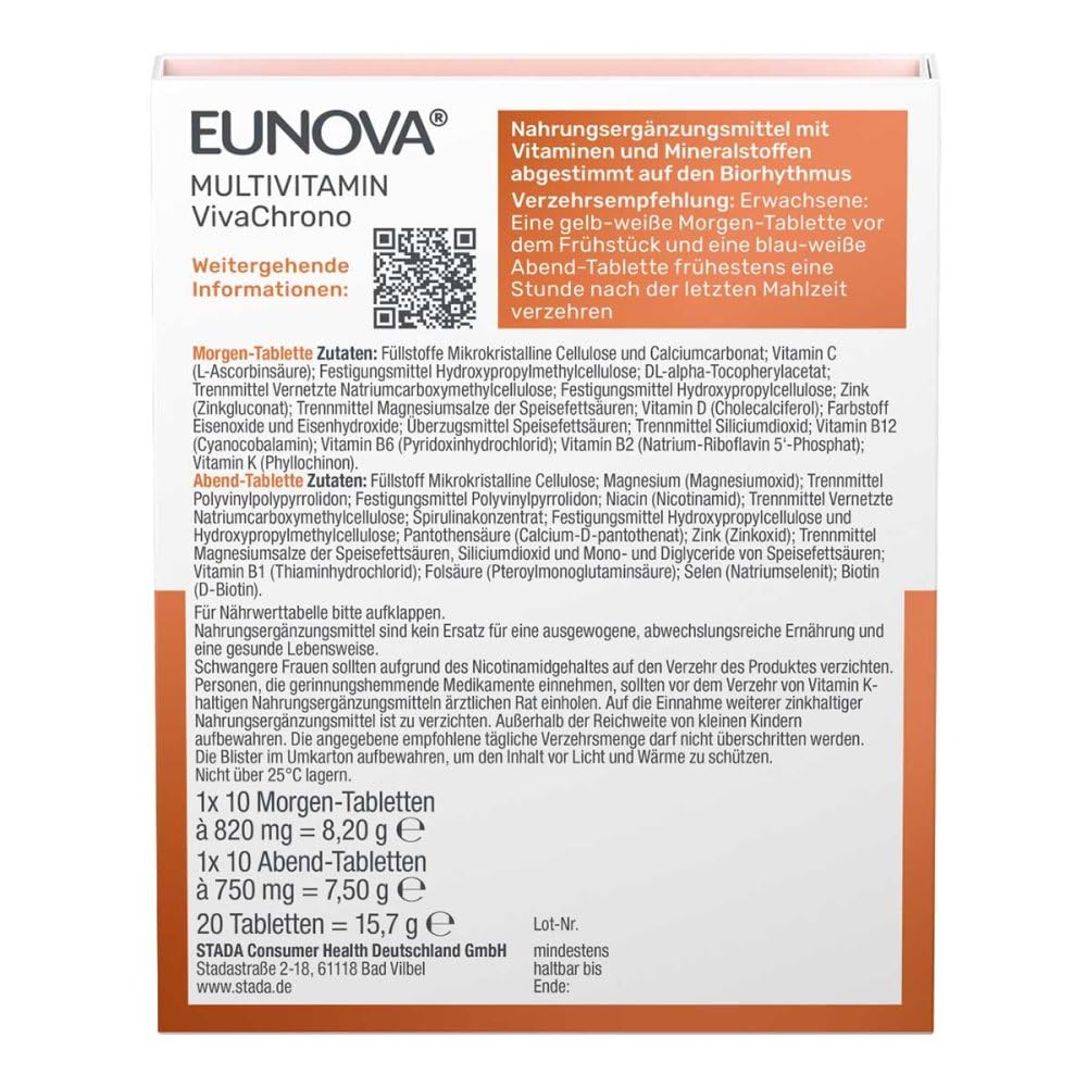 eunova-vivachrono-multivitamin-tabletten-2x10-st-ck-tages-chrono image 2