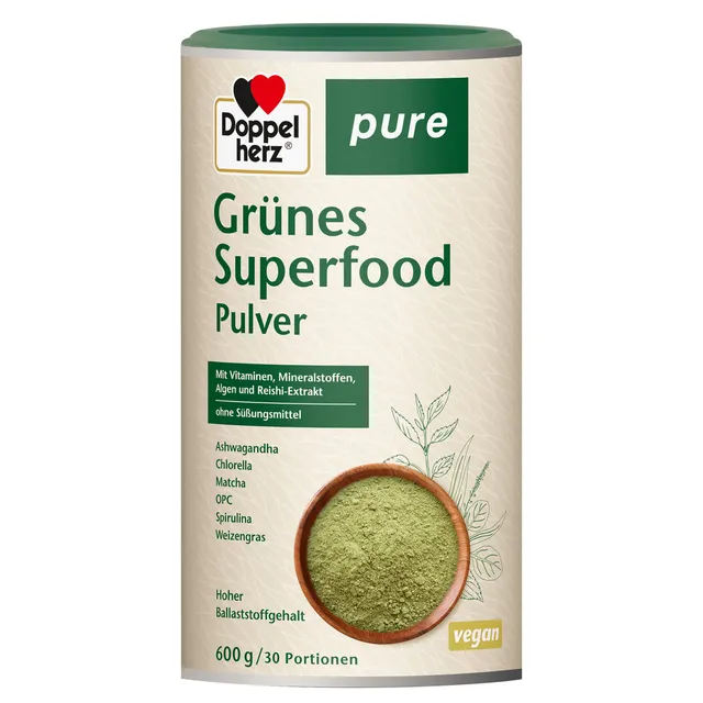 doppelherz-pure-gr-nes-superfood-pulver-600-g-vegan image 1