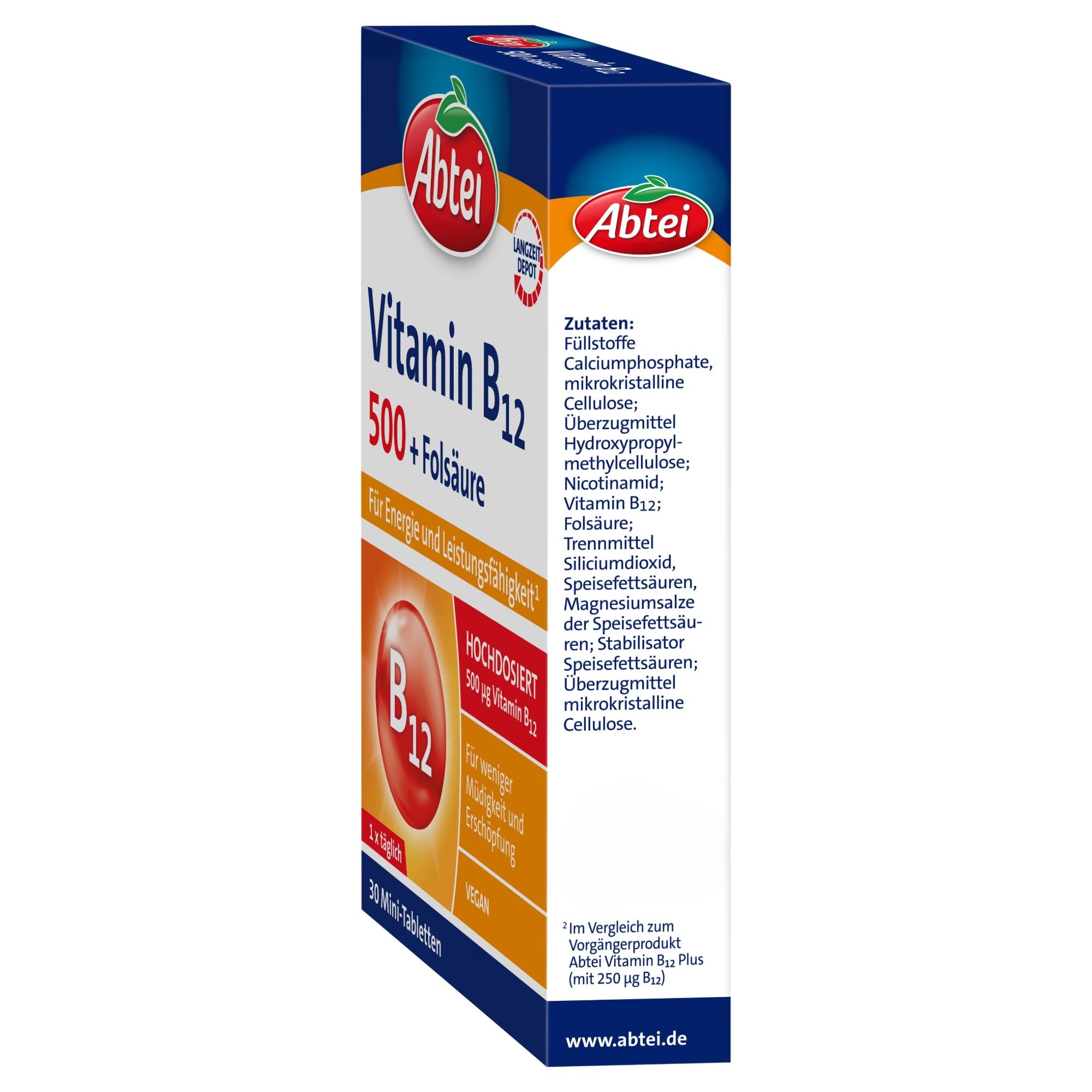 abtei-vitamin-b12-plus-fols-ure-depot-30-tabletten image 3