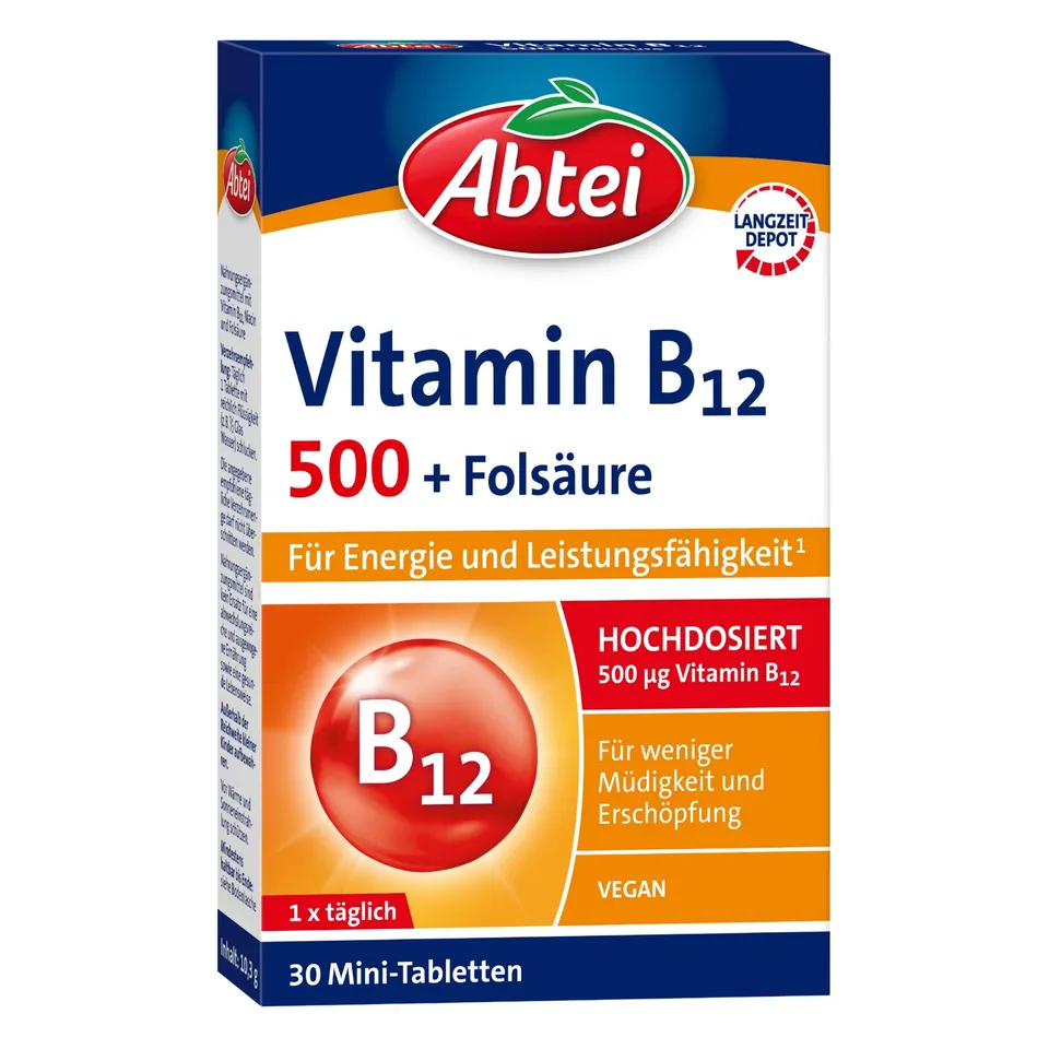 abtei-vitamin-b12-plus-fols-ure-depot-30-tabletten image 1