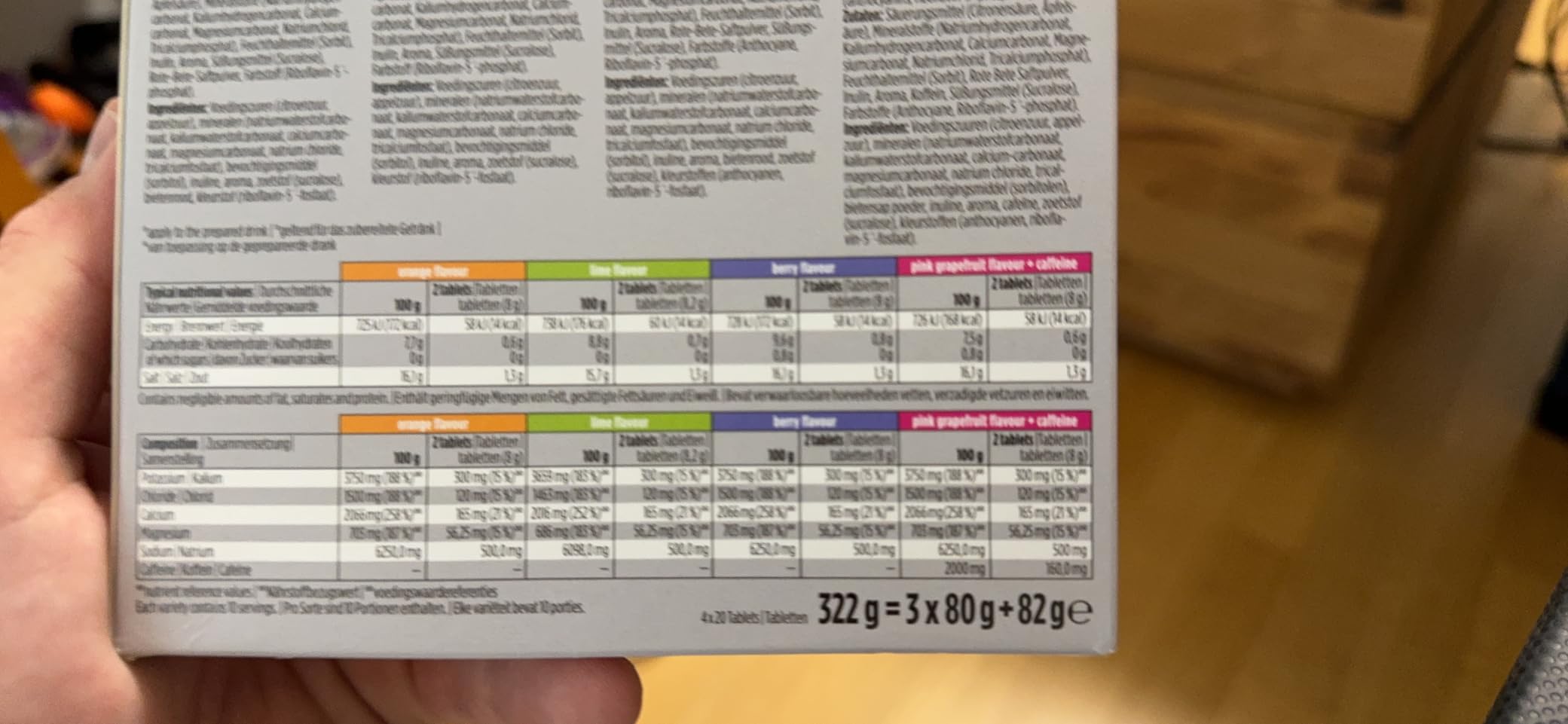 Gute Elektrolyte, etwas süß