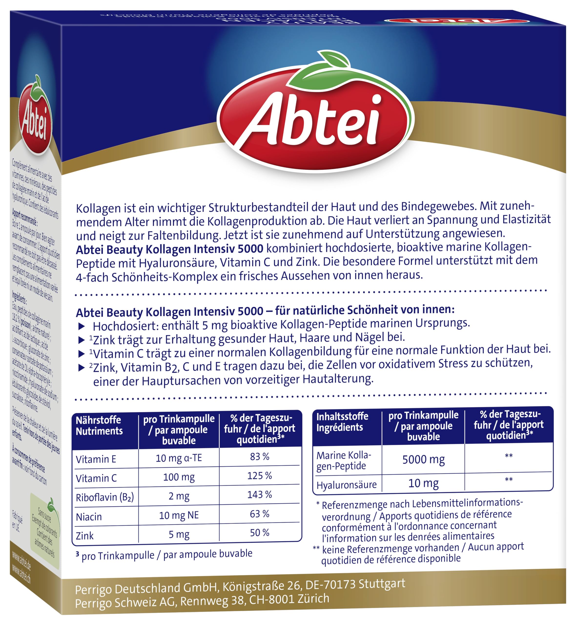 abtei-beauty-kollagen-intensiv-5000-10-trinkampullen-mit-5000-mg-marinem-kollage image 5