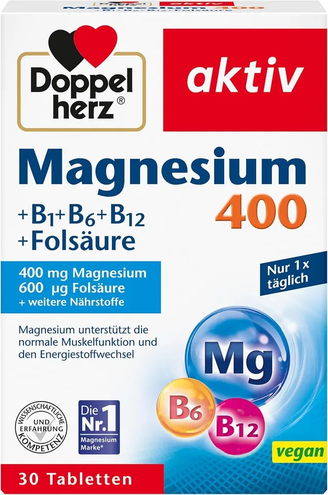 doppelherz-magnesium-400-b1-b6-b12-fols-ure-30-tabletten image 1