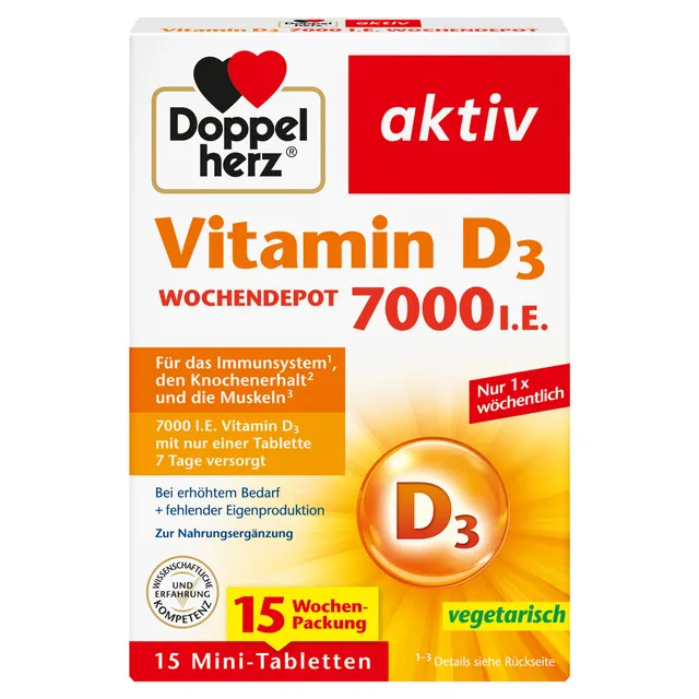 doppelherz-vitamin-d3-7000-i-e-wochendepot-tabletten-15-mini-tabletten image 1