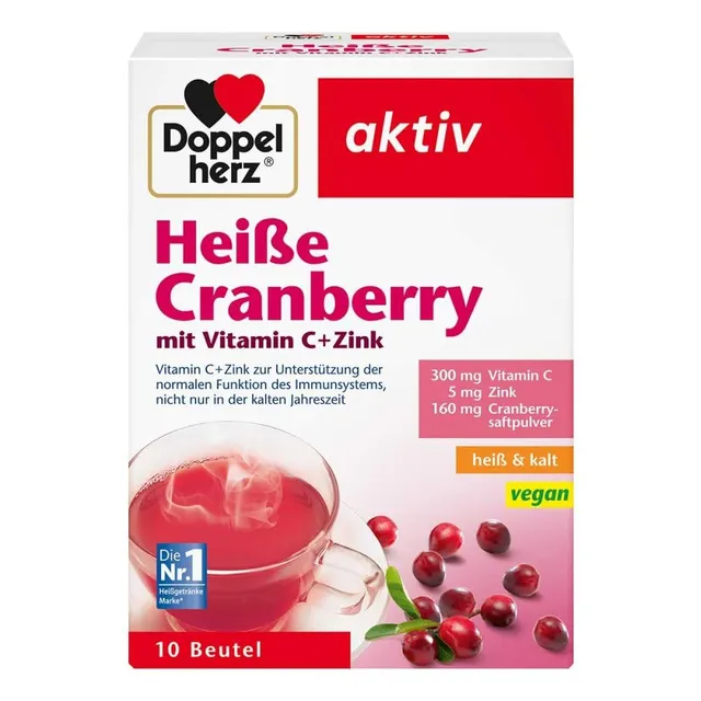 doppelherz-heisse-cranberry-mit-vitamin-c-zink-granulat-10-beutel image 1