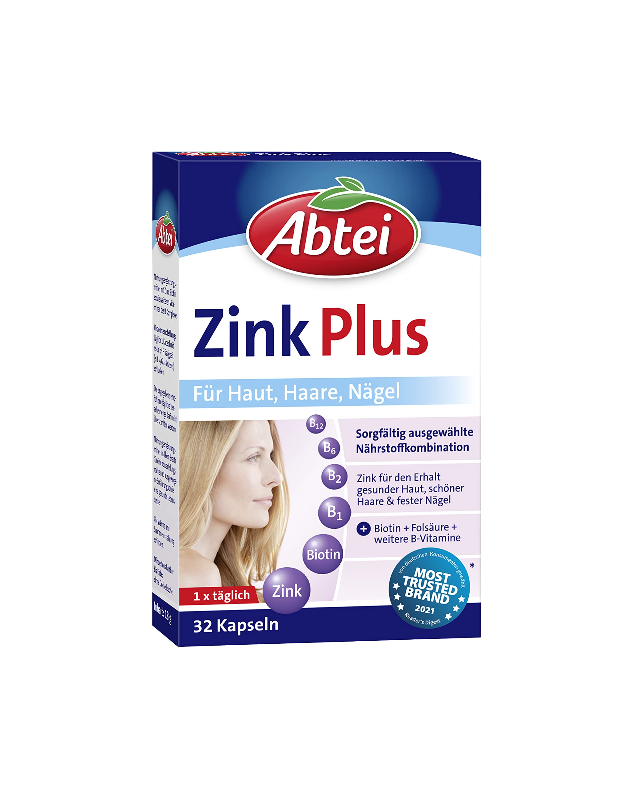 abtei-zink-plus-kapseln-32-st-mit-biotin-und-fols-ure image 1
