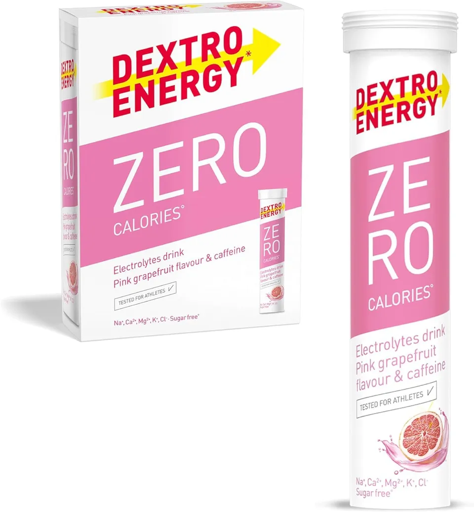 dextro-energy-zero-calories-elektrolyte-pink-grapefruit-koffein-60-brausetablett image 1