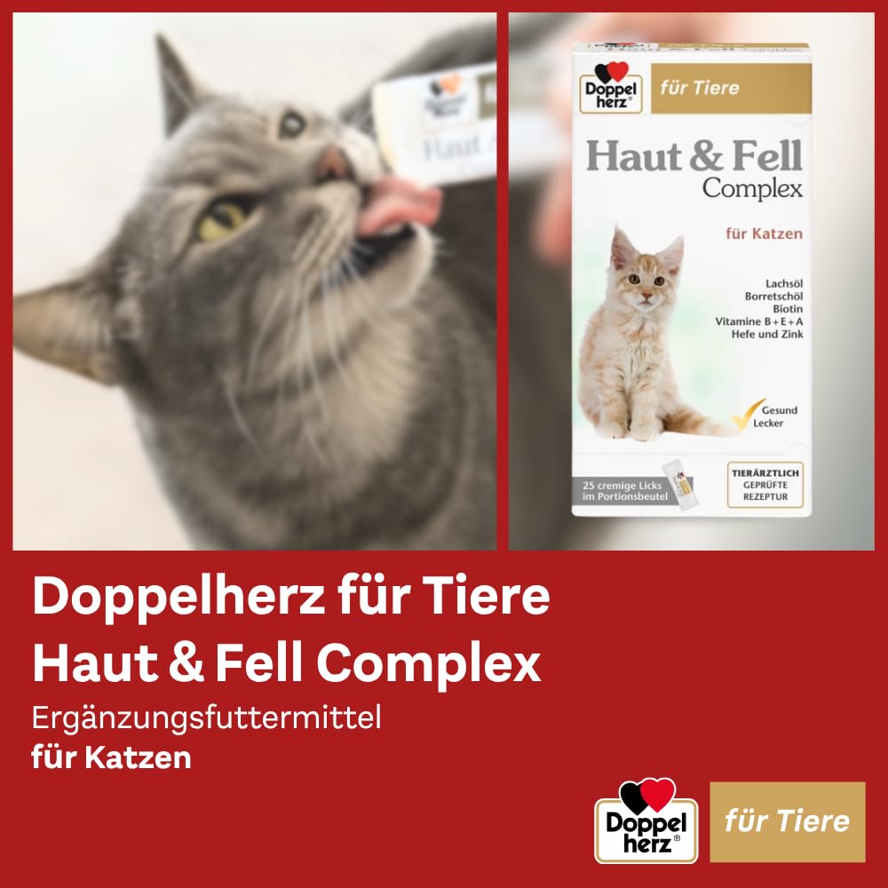doppelherz-f-r-tiere-haut-und-fell-complex-f-r-katzen-25-licks image 2