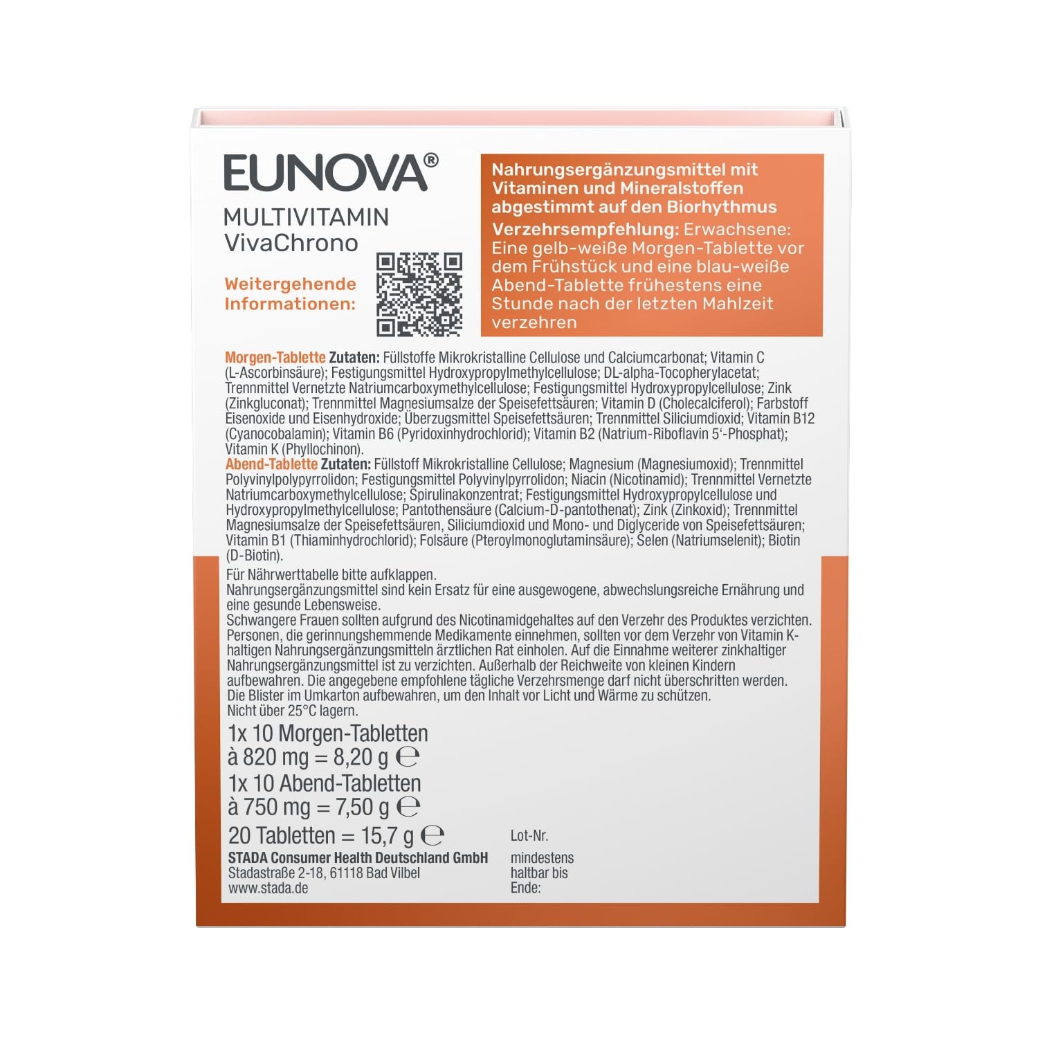 eunova-vivachrono-multivitamin-tabletten-biorhythmus-24h-2x10 image 2