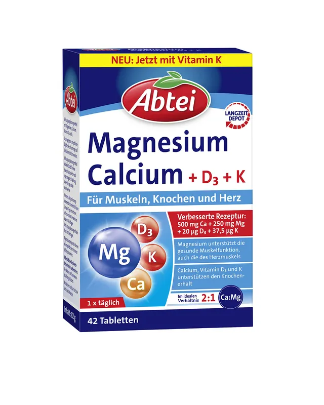 abtei-magnesium-calcium-d3-k-42-depot-tabletten image 1