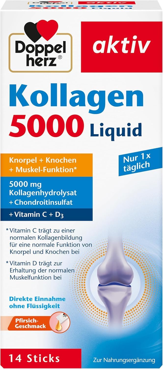 doppelherz-kollagen-5000-liquid-sticks-pfirsich-14-sticks image 1