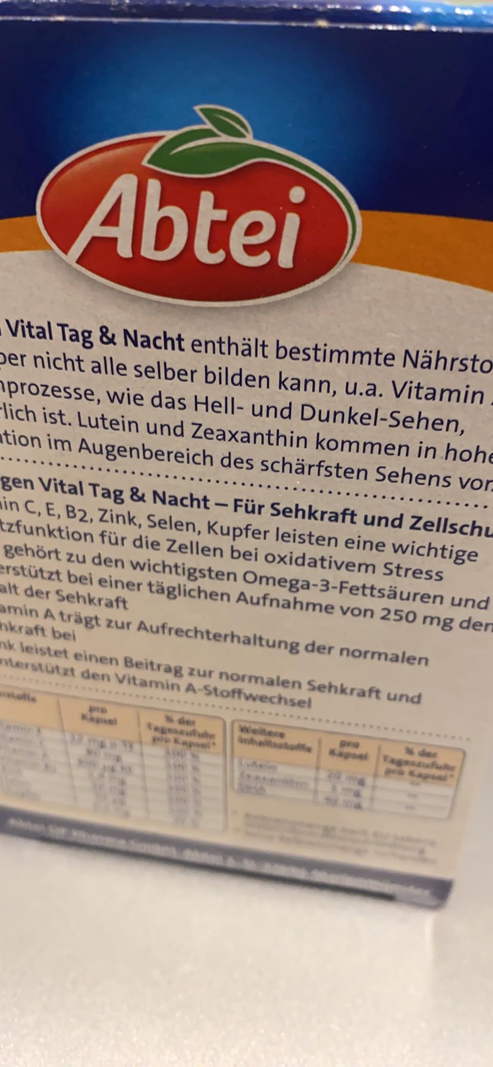 Augen sind weniger gereizt