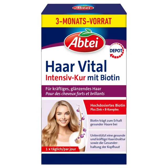 abtei-haar-vital-vorratspack-tabletten-90-mini-tabletten image 1