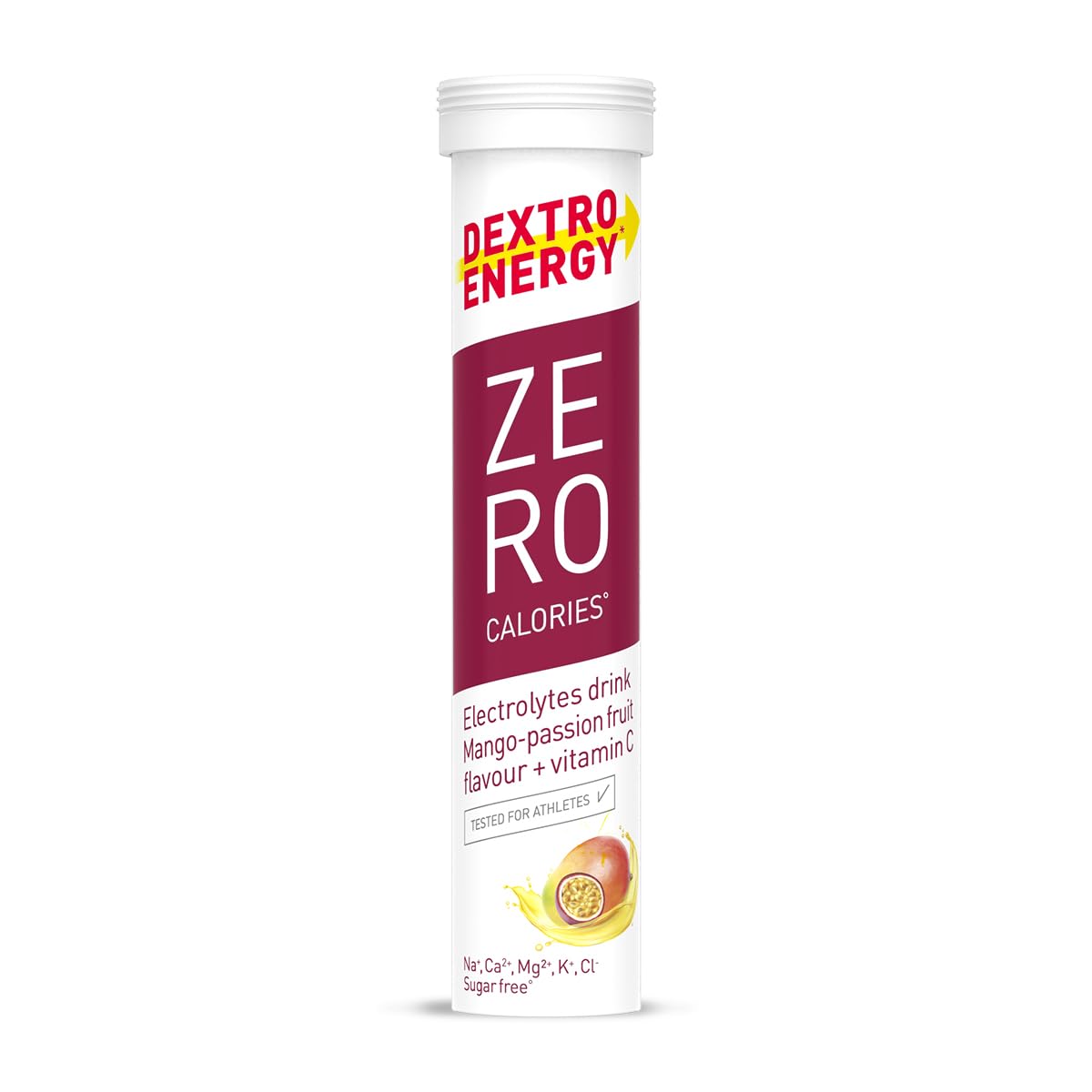 dextro-energy-zero-calories-elektrolyte-brausetabletten-mango-passionsfrucht-12x image 1