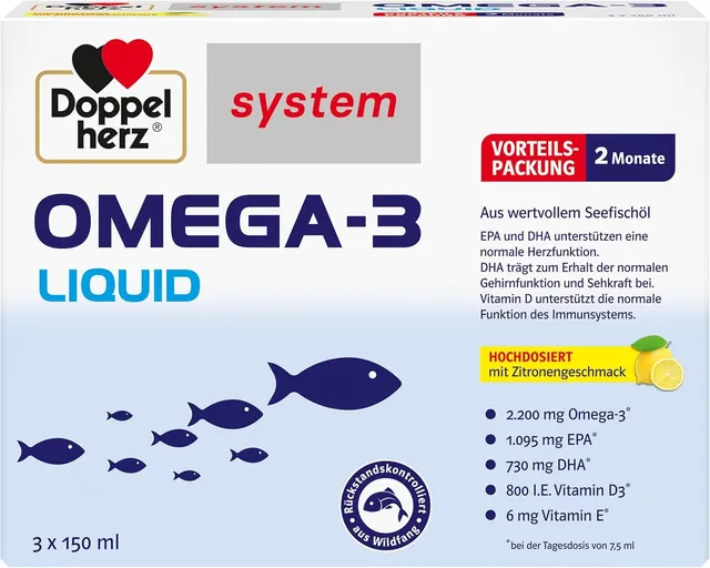 doppelherz-system-omega-3-liquid-450-ml-zitrone-hochdosiert-d3 image 1