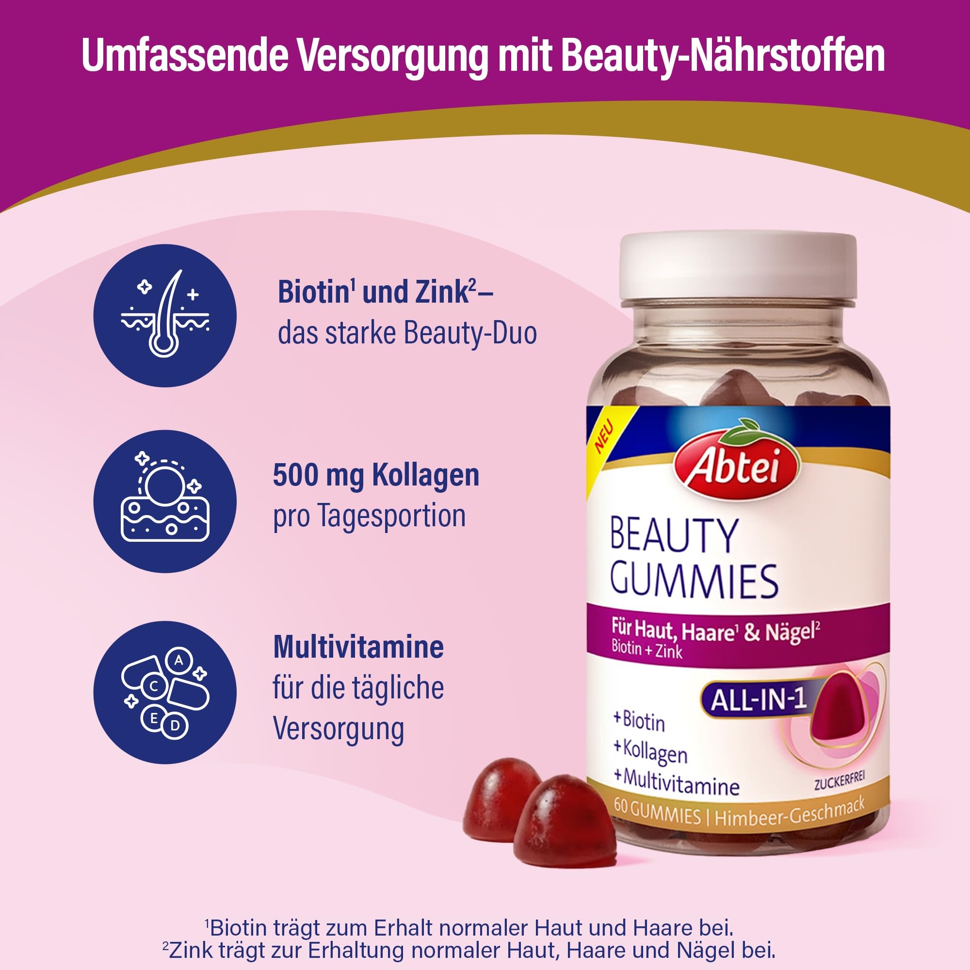 abtei-beauty-gummies-kollagen-mit-biotin-zink-60-st image 4