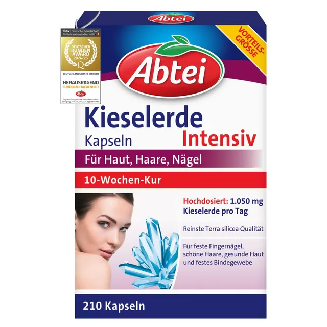 abtei-kieselerde-intensiv-hochdosierte-kieselerde-kapseln-mit-silicium-f-r-haut- image 1