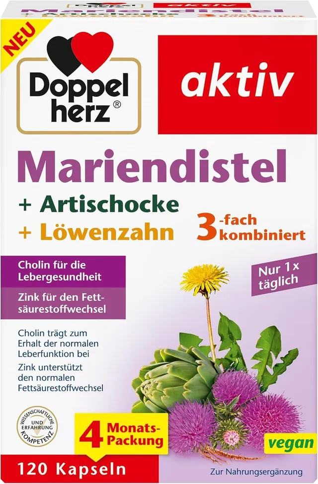 doppelherz-mariendistel-artischocke-l-wenzahn-120-kapseln image 1