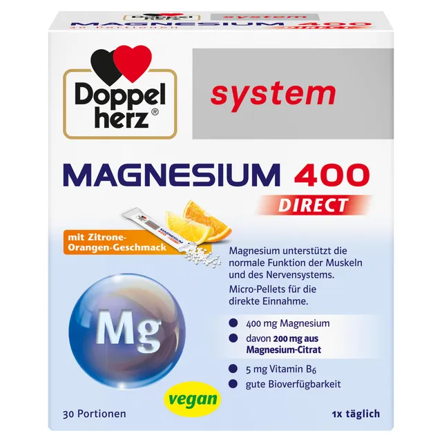 doppelherz-system-magnesium-400-direct-30-sticks-zitrone-orange image 1