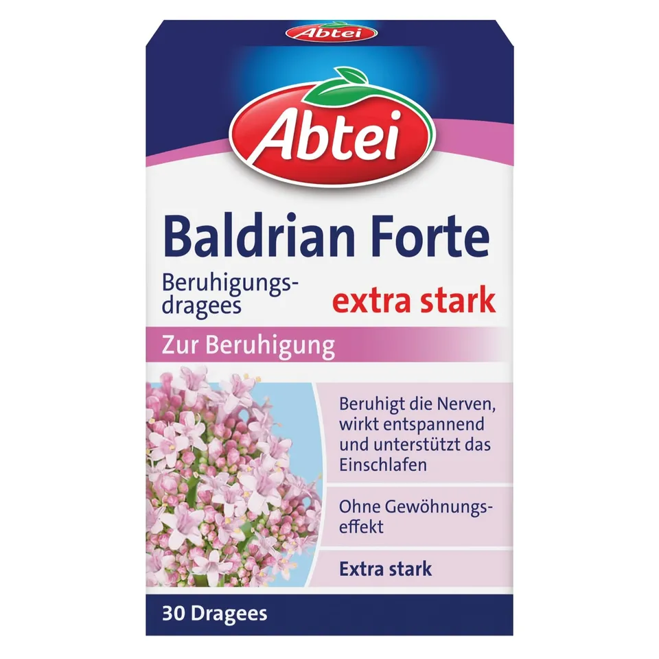 abtei-baldrian-forte-beruhigungsdragees-450-mg-30-st image 1