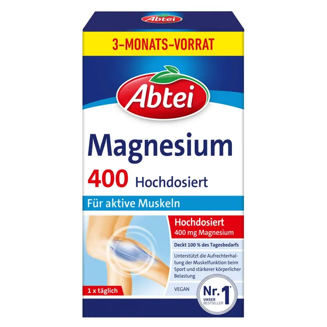abtei-magnesium-400-90-hochdosierte-magnesiumtabletten-vegan-400-mg-pro-tablette image 1