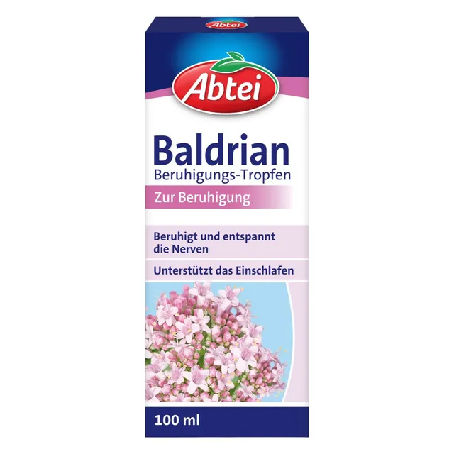 abtei-baldrian-beruhigungstropfen-pflanzliches-arzneimittel-vegan-100-ml image 1