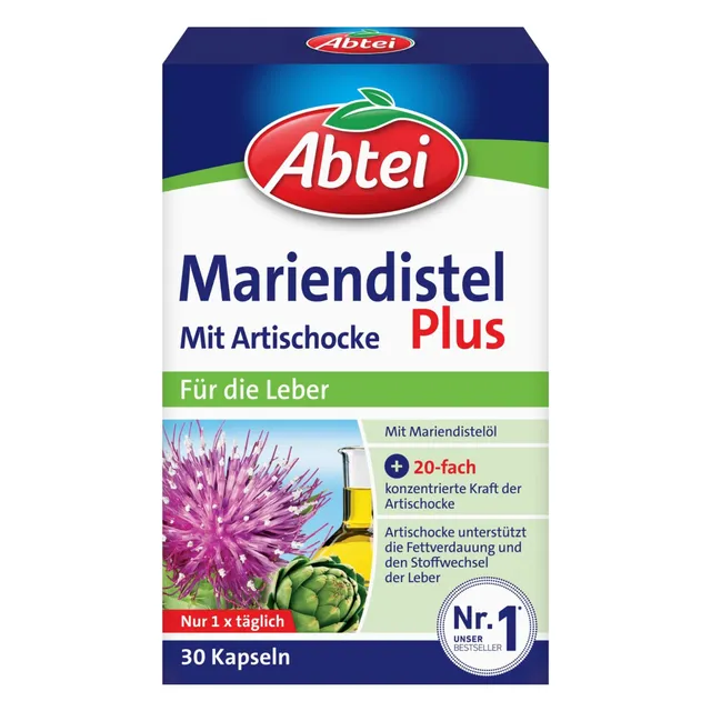 abtei-mariendistel-plus-artischocke-30-kapseln-mit-mariendistel-l-und-20-fach-ko image 1