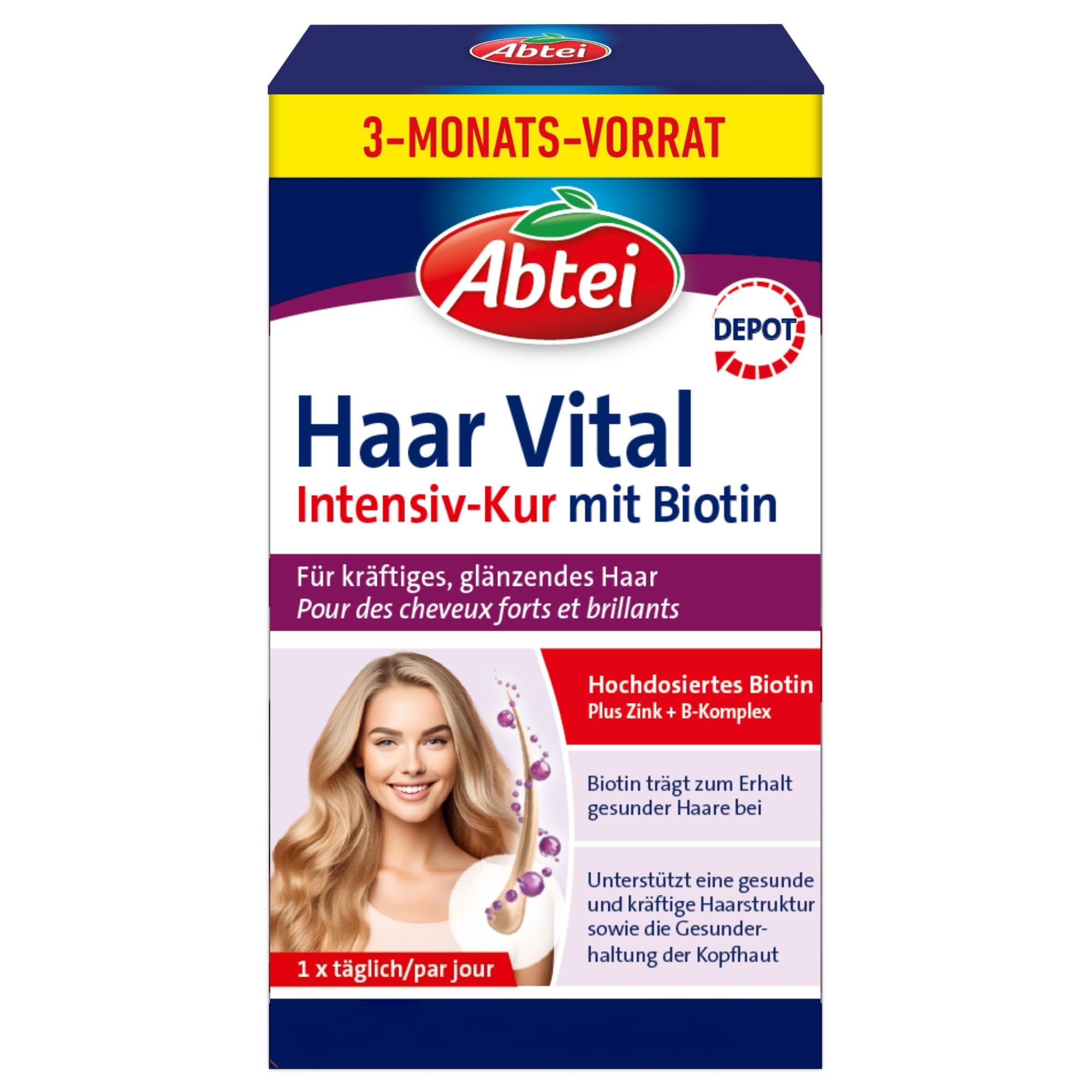 abtei-haar-vital-vorratspack-tabletten-90-mini-tabletten image 1