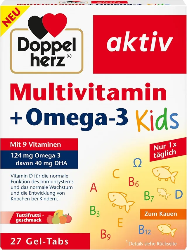 doppelherz-aktiv-multivitamin-omega-3-kids-tutti-frutti-27-gel-tabs image 1