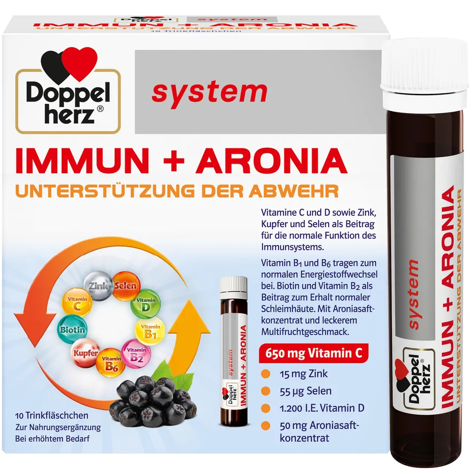 doppelherz-system-immun-aronia-trinkfl-schchen-vitamin-c-d-zink-selen-10-fl-schc image 1