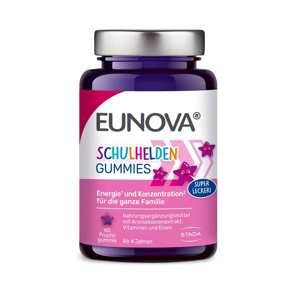 eunova-schulhelden-multivitamin-gummies-f-r-kinder-60-st-ck-erdbeere image 1
