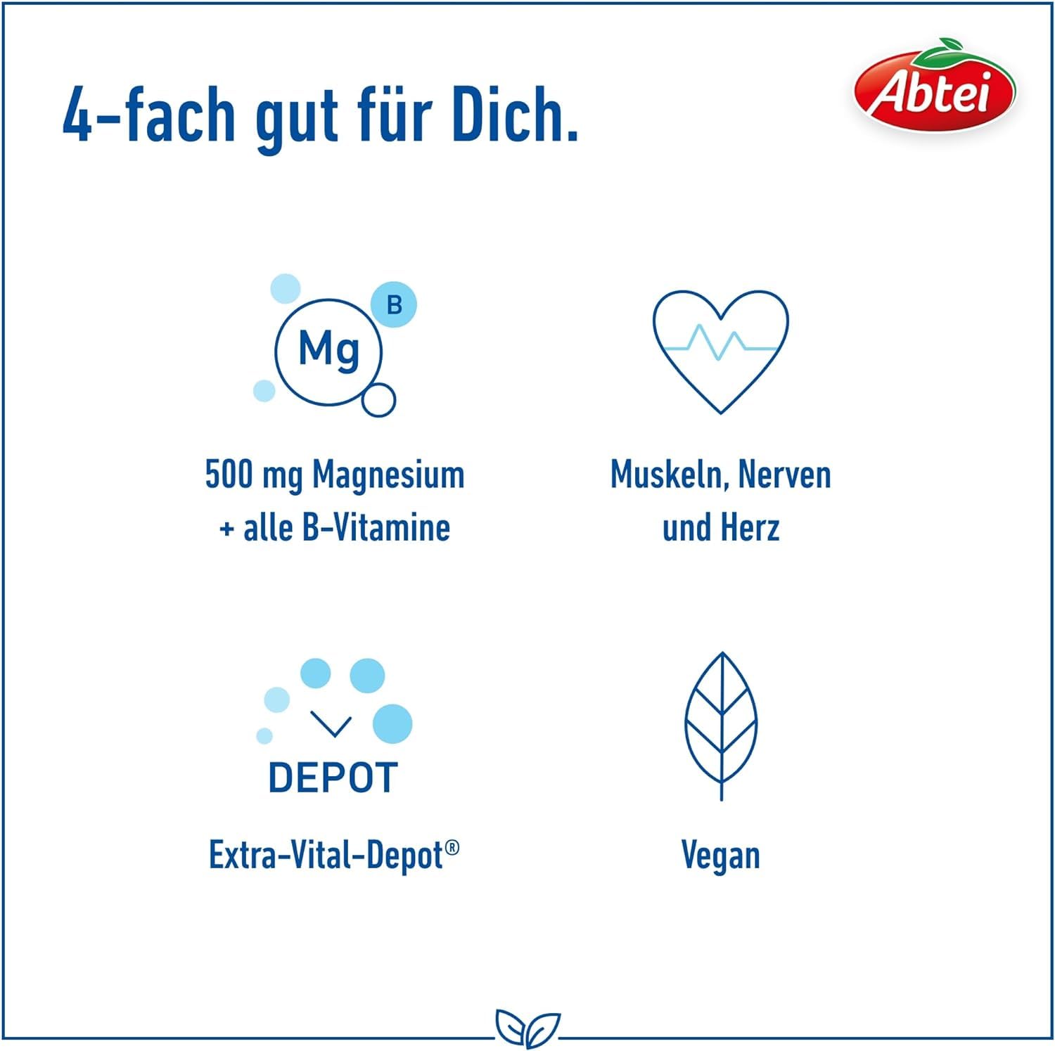 abtei-magnesium-500-plus-extra-vital-depot-126-tabletten image 3