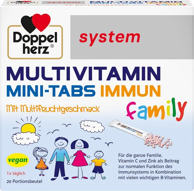 doppelherz-system-multivitamin-mini-tabs-family-multifrucht-20-portionsbeutel image 1