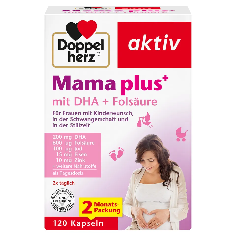 doppelherz-mama-plus-mit-dha-fols-ure-120-kapseln image 1