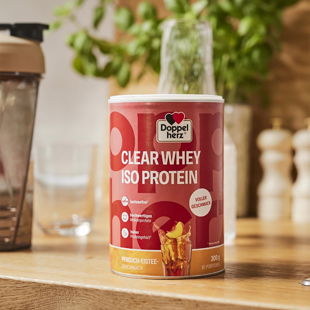 doppelherz-clear-whey-iso-protein-pfirsich-eistee-1000g image 3