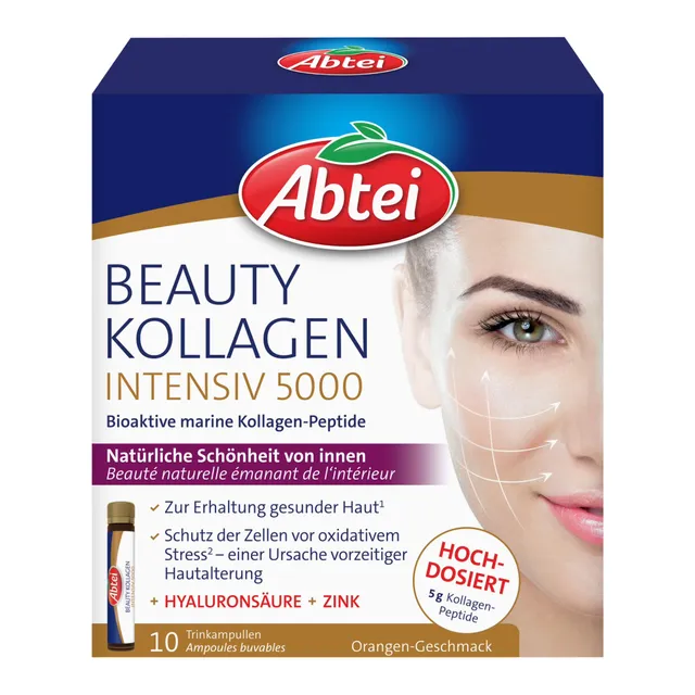 abtei-beauty-kollagen-intensiv-5000-10-trinkampullen-mit-5000-mg-marinem-kollage image 1