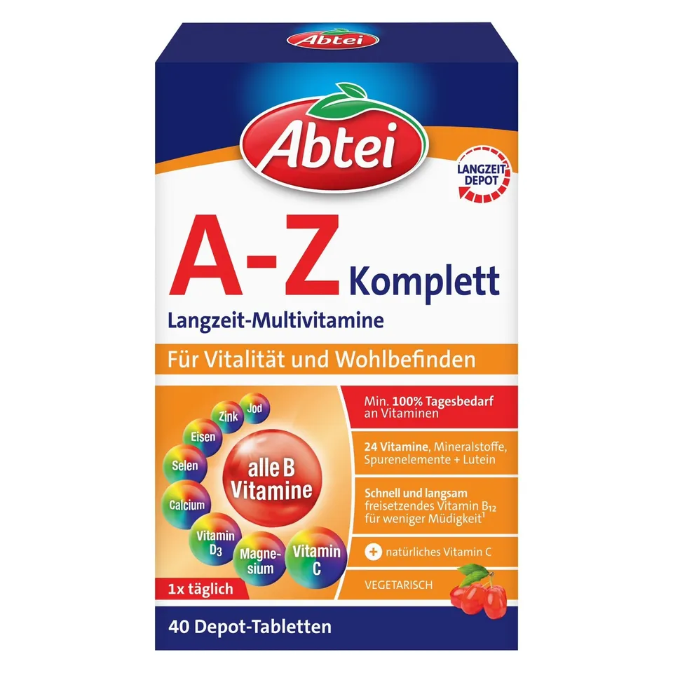 abtei-a-z-komplett-langzeit-multivitamine-40-tabletten image 1