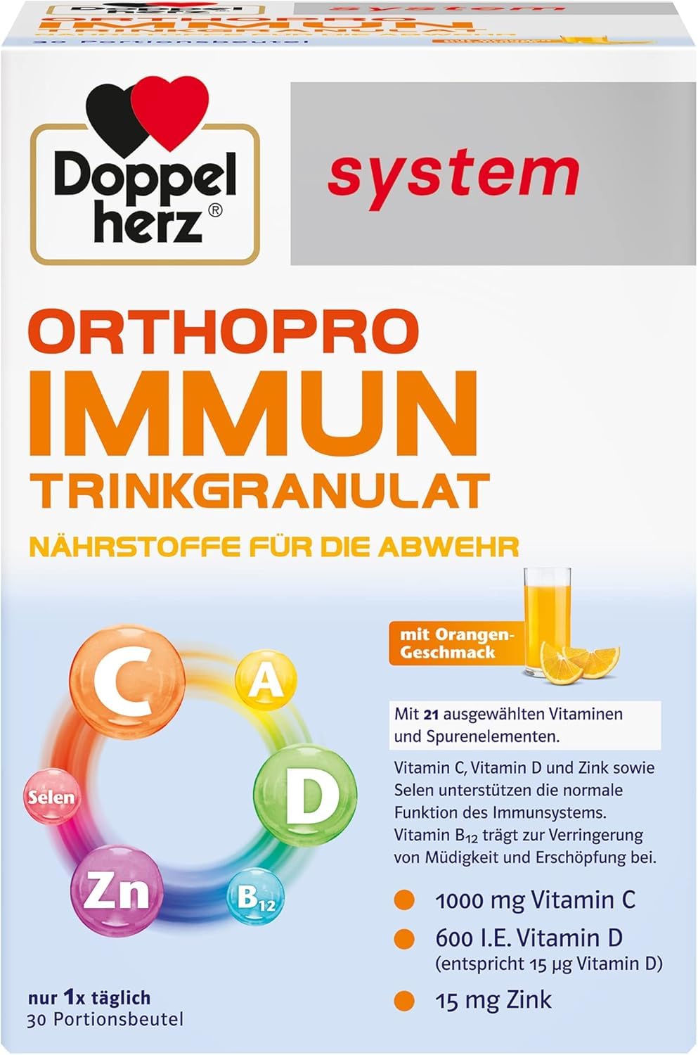 doppelherz-system-orthopro-immun-trinkgranulat-30-beutel-orange image 1