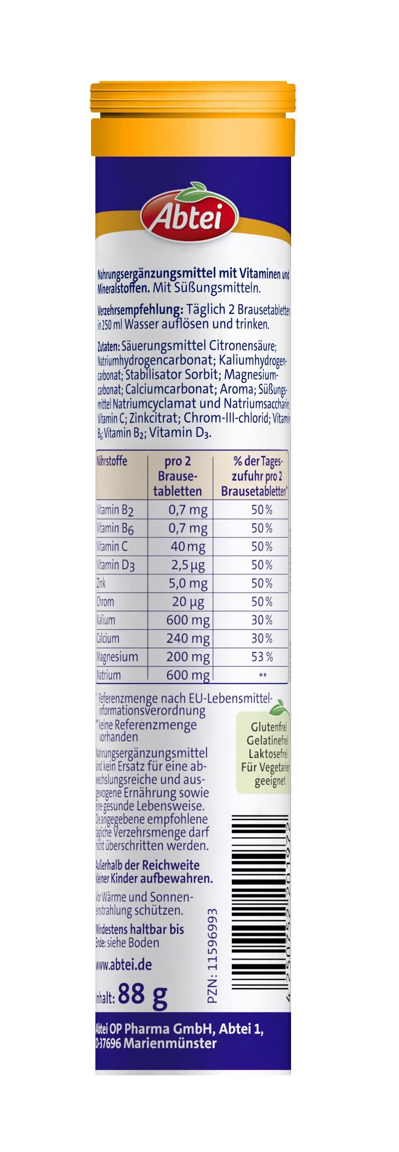 abtei-sport-iso-aktiv-zuckerfreie-elektrolyte-brausetabletten-15-st image 2